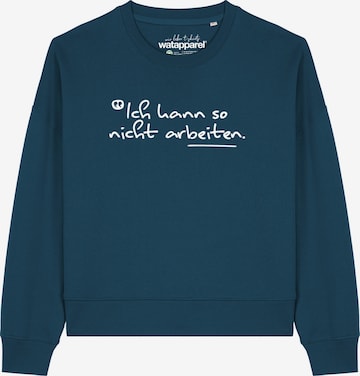 Sweat-shirt Watapparel en vert : devant