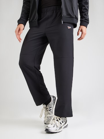 Reebok Normalny krój Spodnie sportowe 'REECE' w kolorze czarny: przód