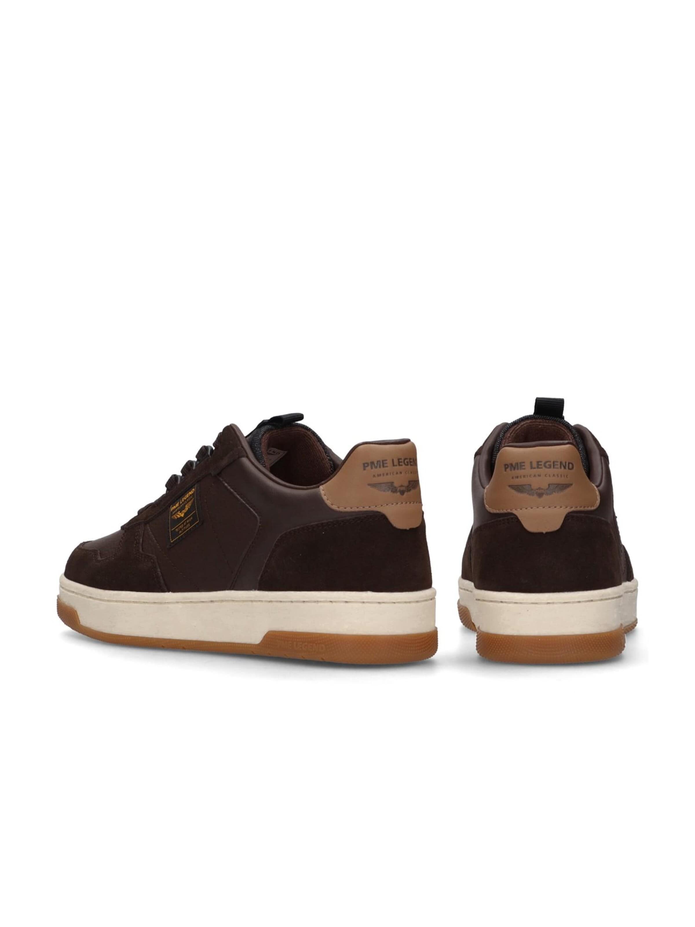 PME Legend Sneakers laag 'Porter sneaker in leather and suede' in Bruin