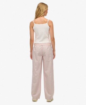 Superdry Loosefit Broek in Roze