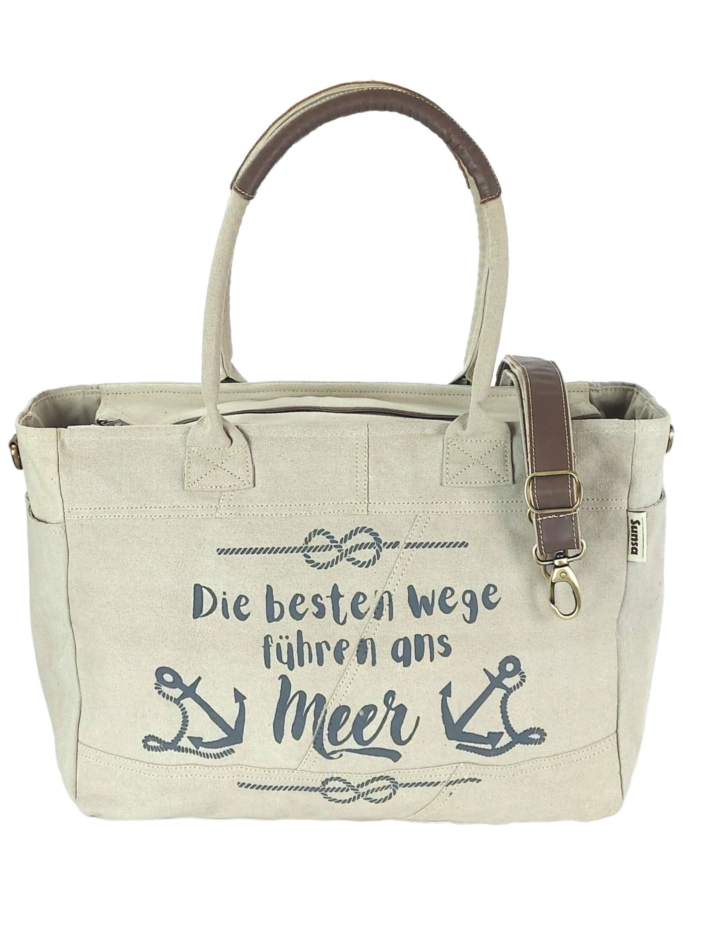 Sunsa Weekender 'Sunsa' in Beige: front
