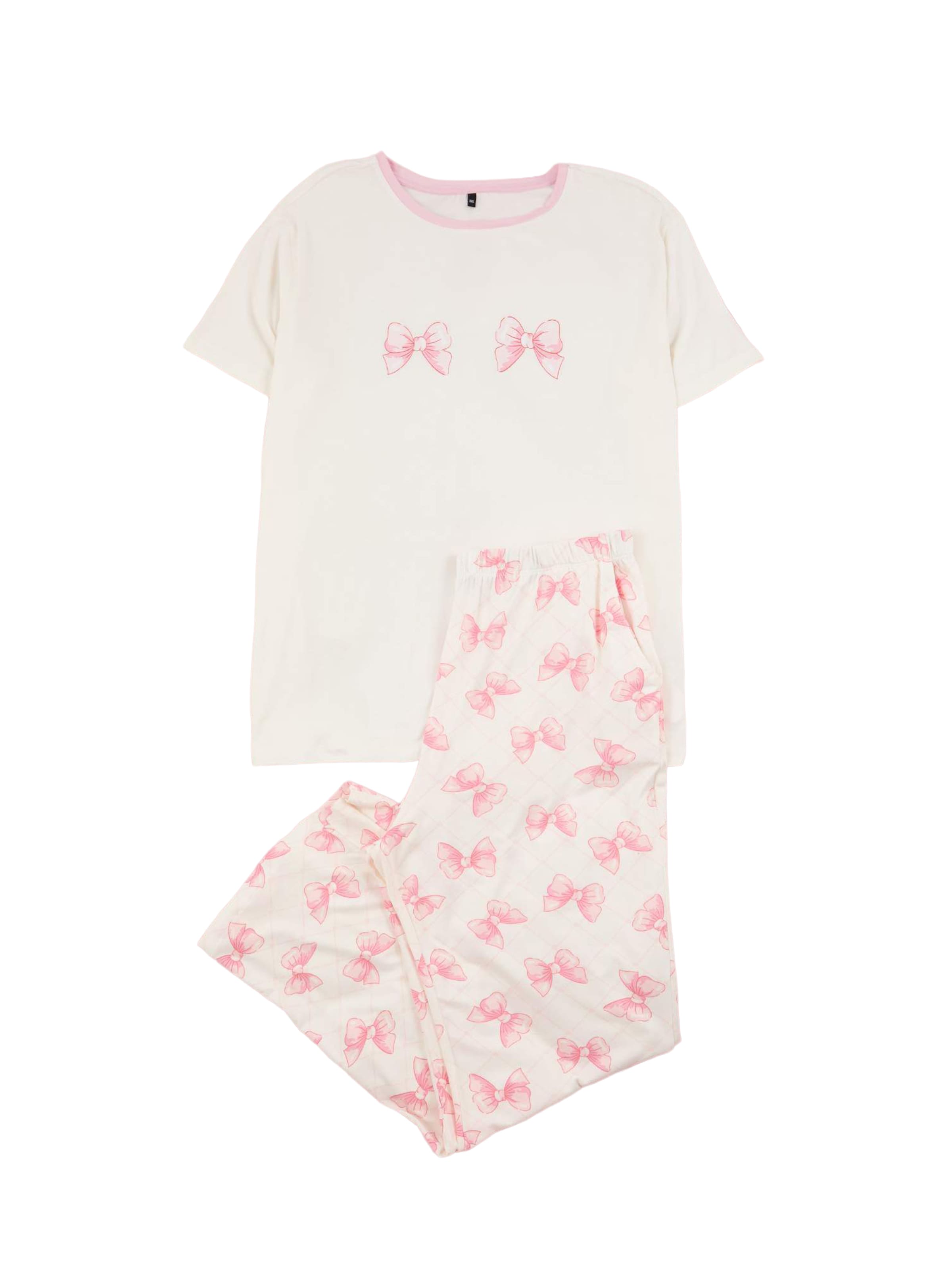 Trendyol Curve Pajama in White: front