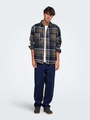 Regular fit Camicia 'ONSALP' di Only & Sons in blu