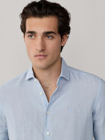 Hackett London Regular Fit Hemd in Blau