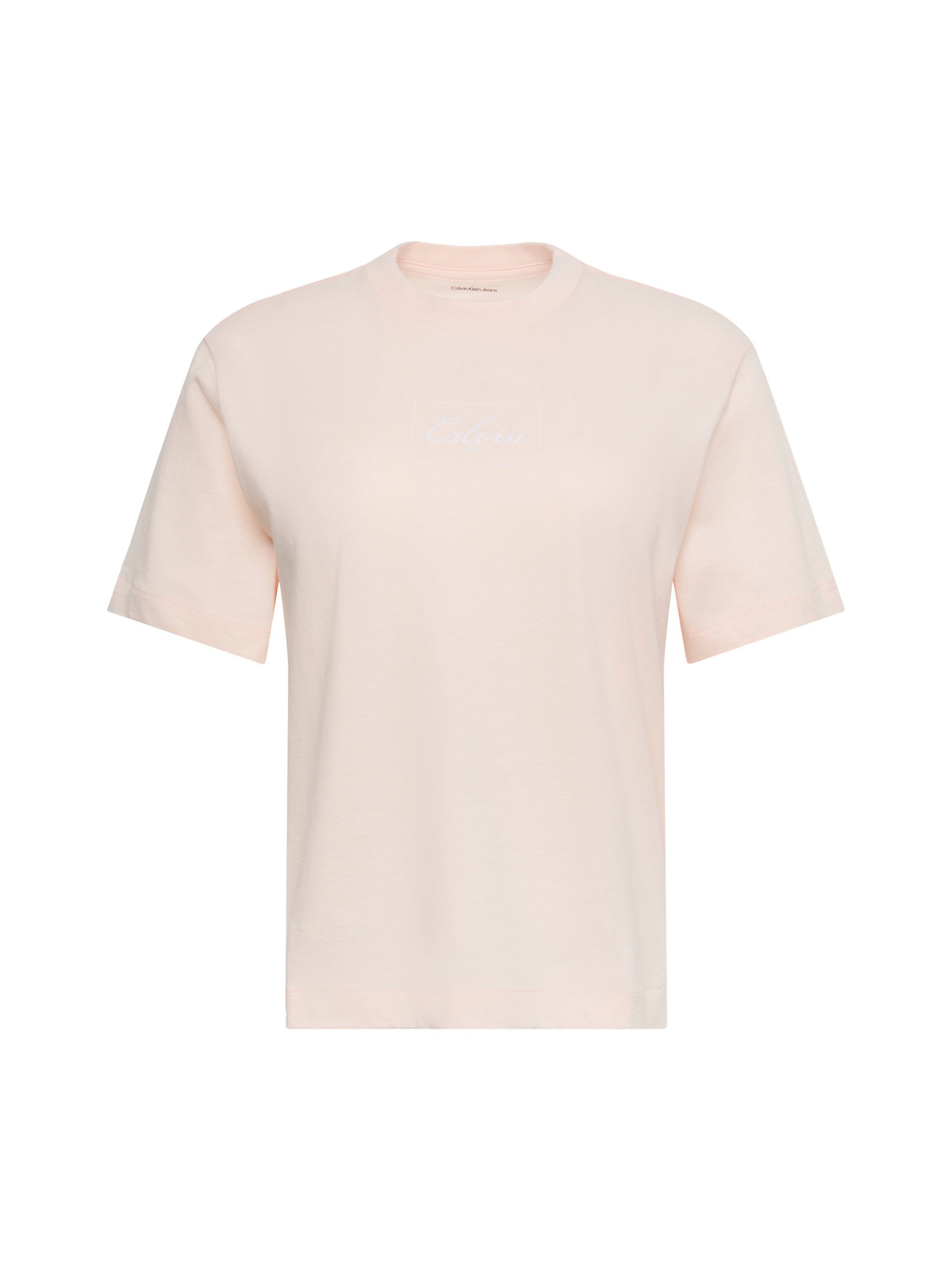 Calvin Klein Jeans T-Shirt in Pink: Vorderseite