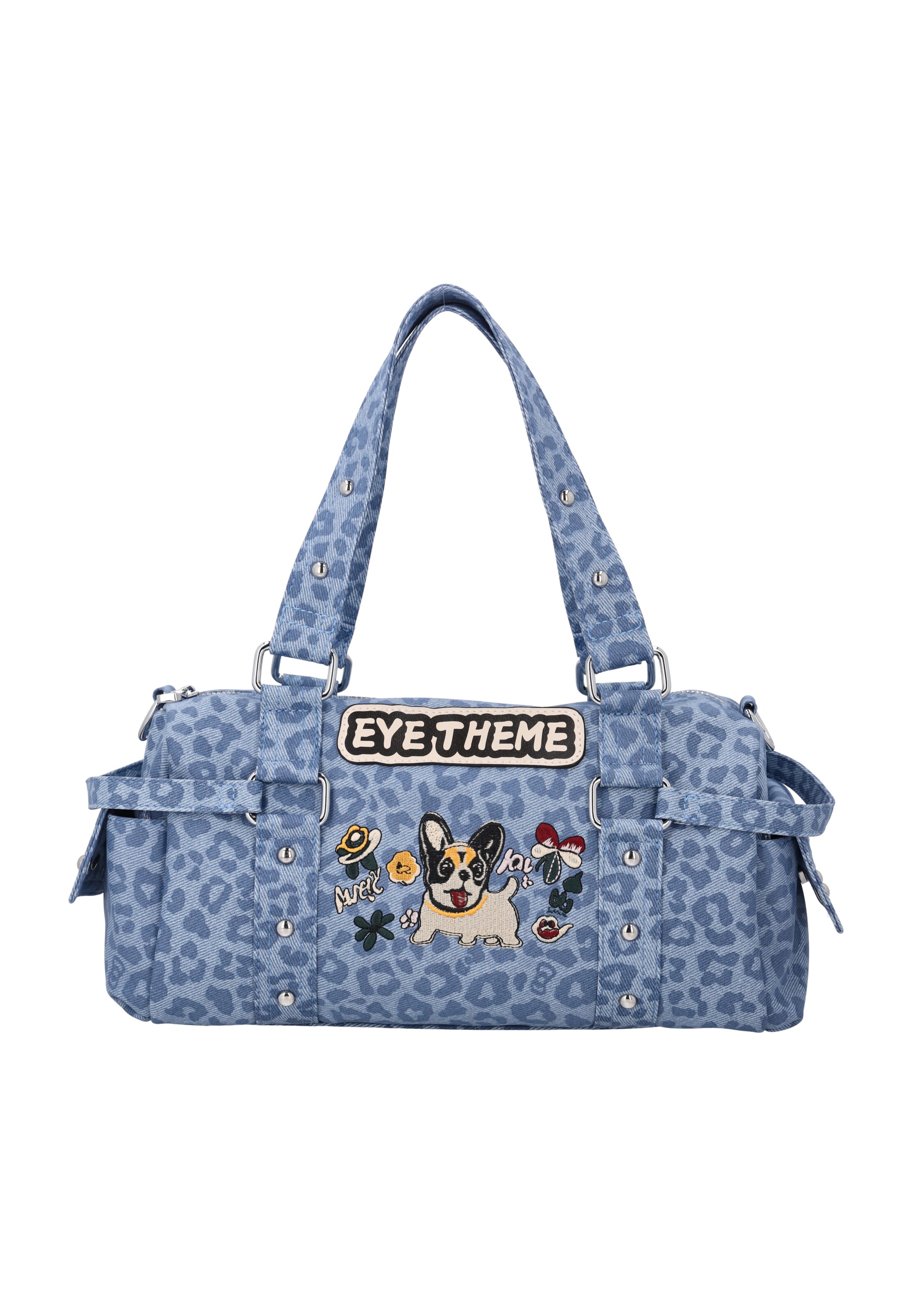 MYMO Handtasche 'Eye Theme' in Blau: Vorderseite