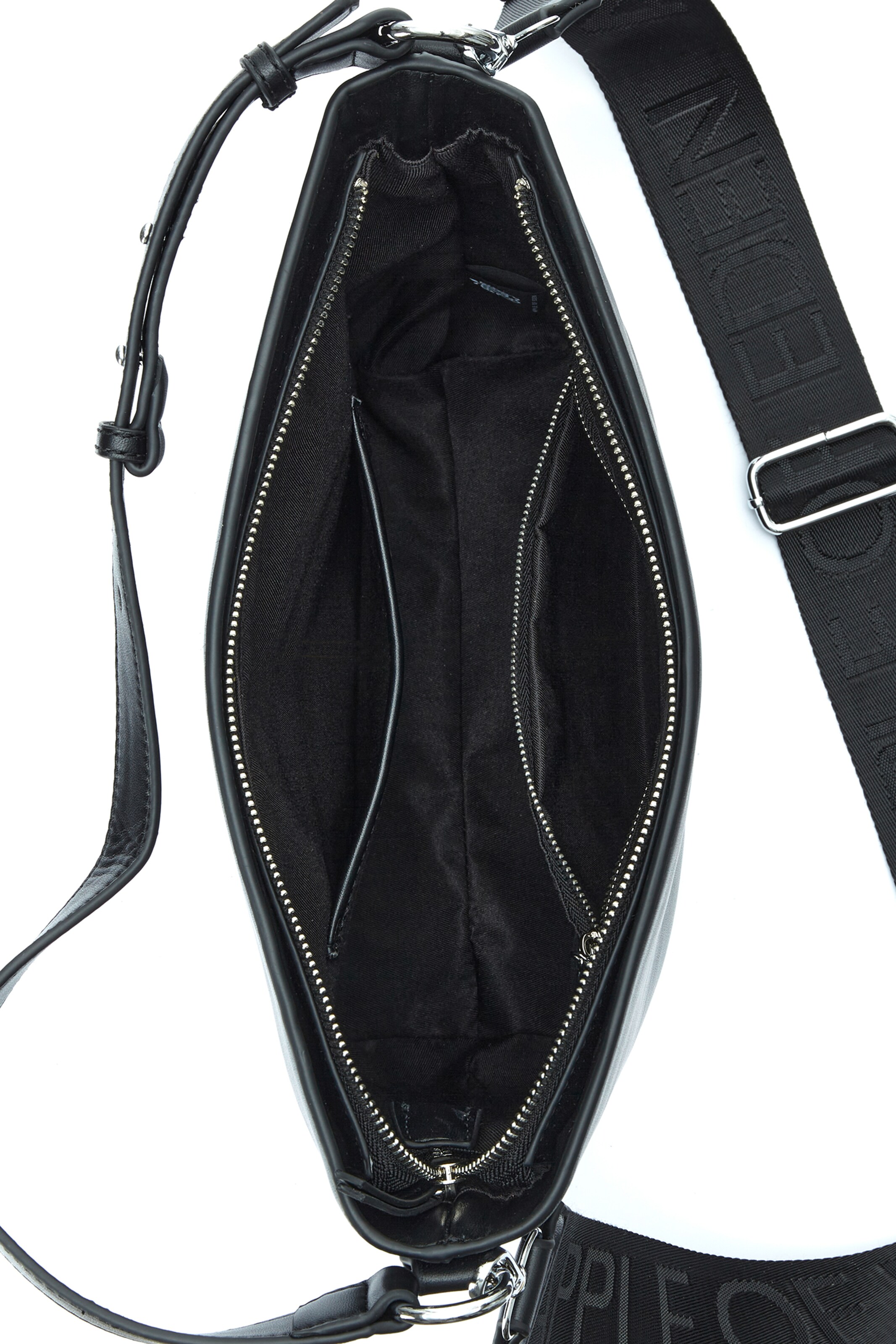 Apple of Eden Tasche 'ANTWERPEN' hochwertige silberfarbene Metalldetails in Schwarz