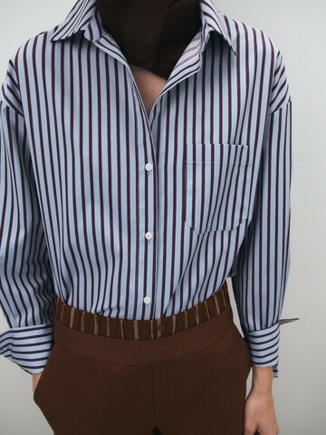 MANGO Blouse 'FONTANA' in Blue