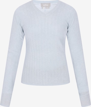 Pull-over Usha en bleu : devant