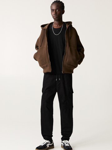Effilé Pantalon Pull&Bear en noir