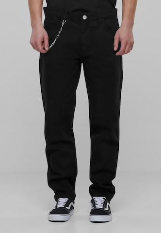 2Y Premium Loose fit Jeans in Black: front