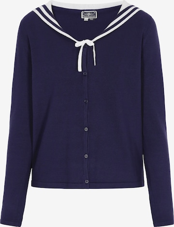 DreiMaster Maritim Gebreid vest in Blauw: voorkant