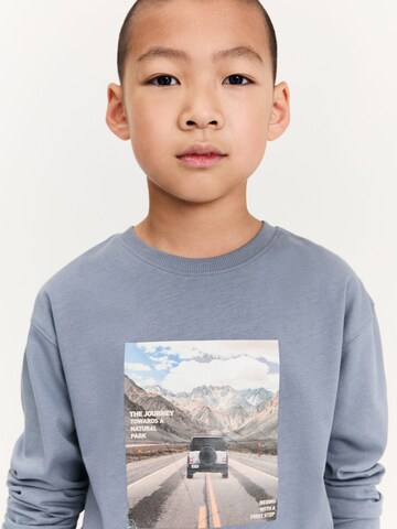 MANGO KIDS Shirt 'STEP' in Blauw
