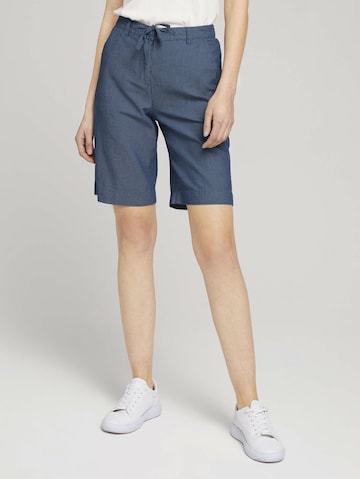 TOM TAILOR Regular Shorts 'Lea' in Blau: predná strana