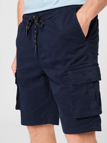 Urban Classics Loose fit Cargo Pants in Blue