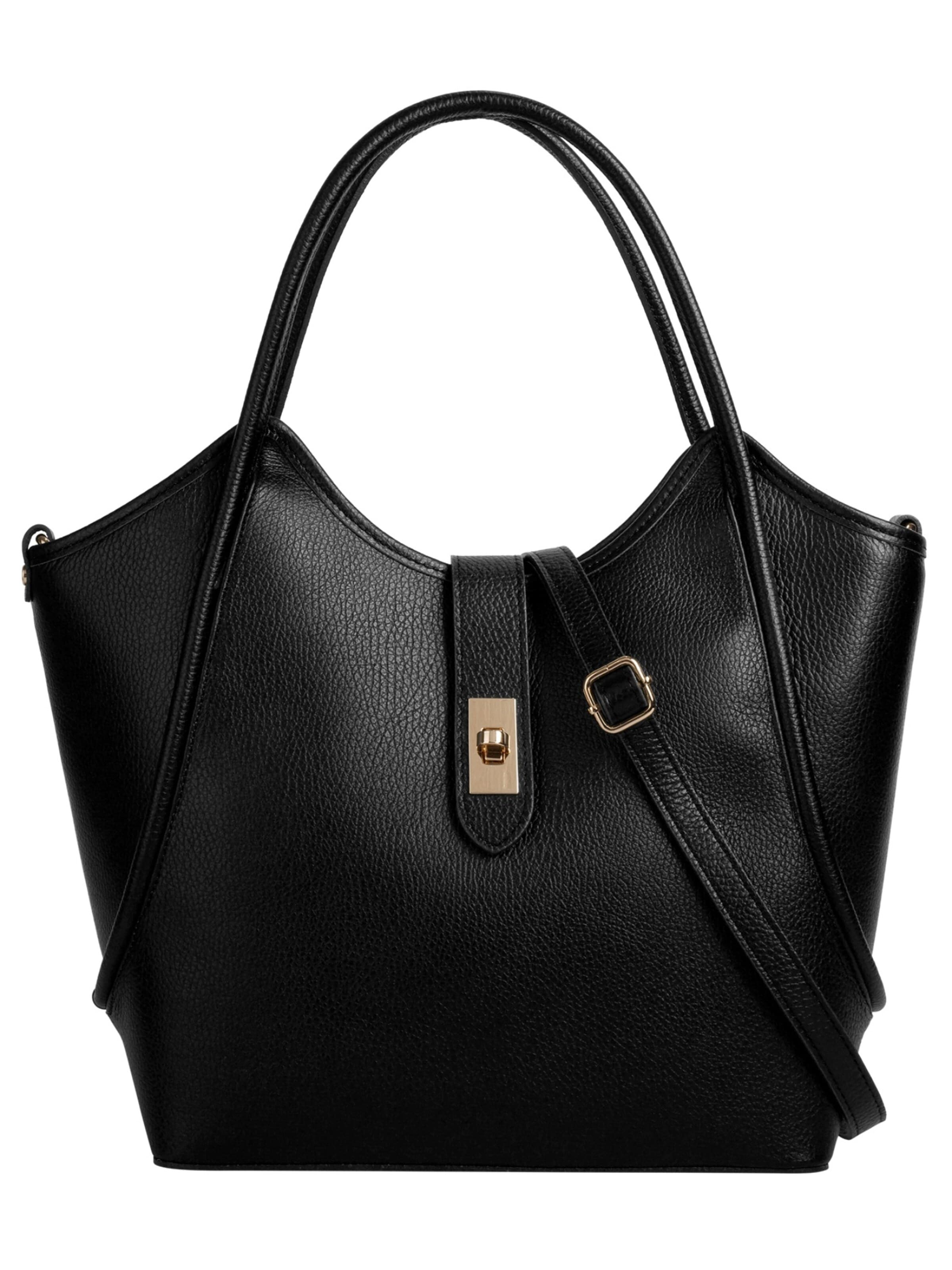 forty° - Shopper 'CALDRINA - L' en negro: frente