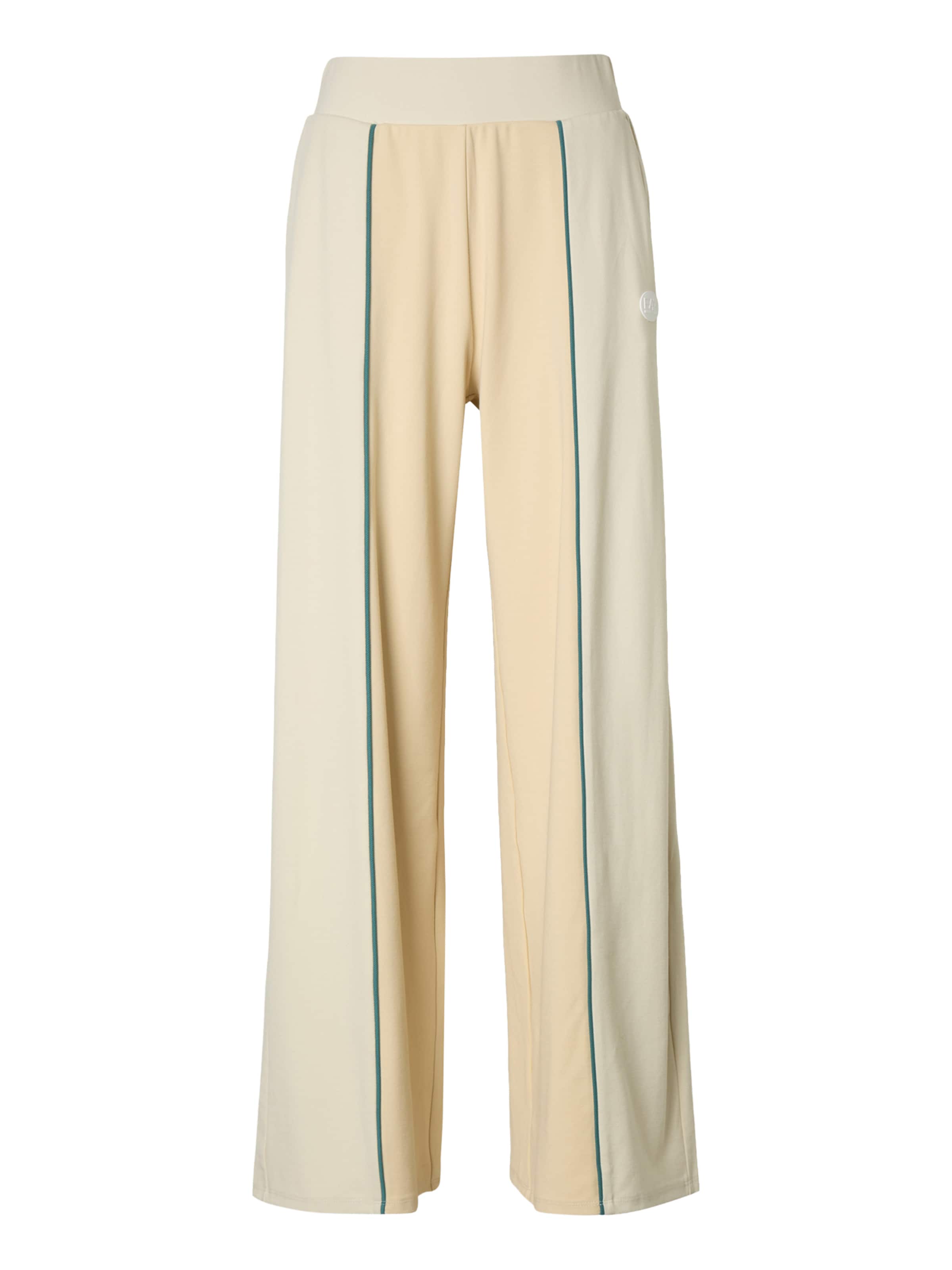 Wide leg Pantaloni di EA7 Emporio Armani in grigio: frontale