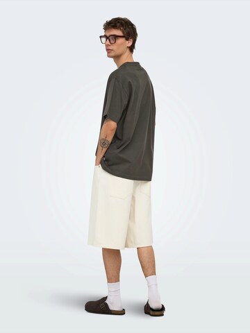 Only & Sons T-Shirt 'ONSFRED' in Braun