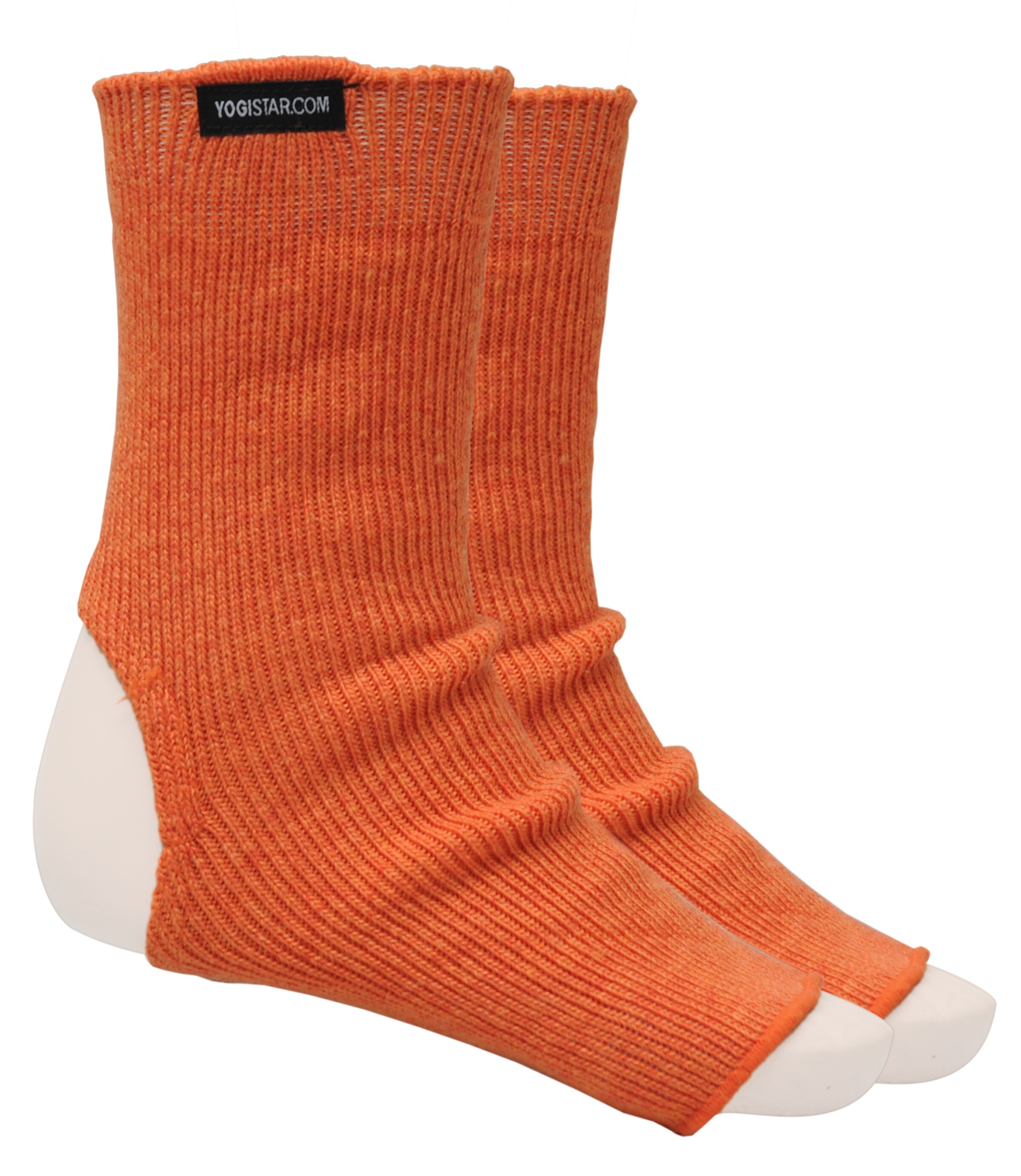 YOGISTAR.COM Yoga-socken in Orange: Vorderseite