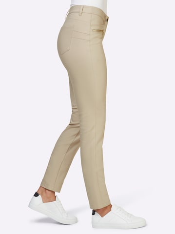 heine - Slimfit Pantalón en beige
