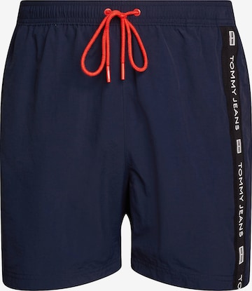 Tommy Jeans Zwemshorts in Blauw: voorkant