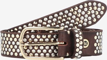 Cintura di b.belt Handmade in Germany in marrone: frontale