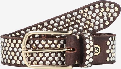 Cintura b.belt Handmade in Germany di colore marrone / argento, Visualizzazione prodotti
