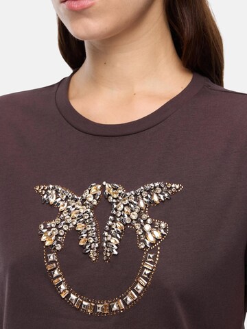 PINKO T-shirt 'PINKO QUENTIN T-SHIRT JERSEY T-SHIRT' i brun