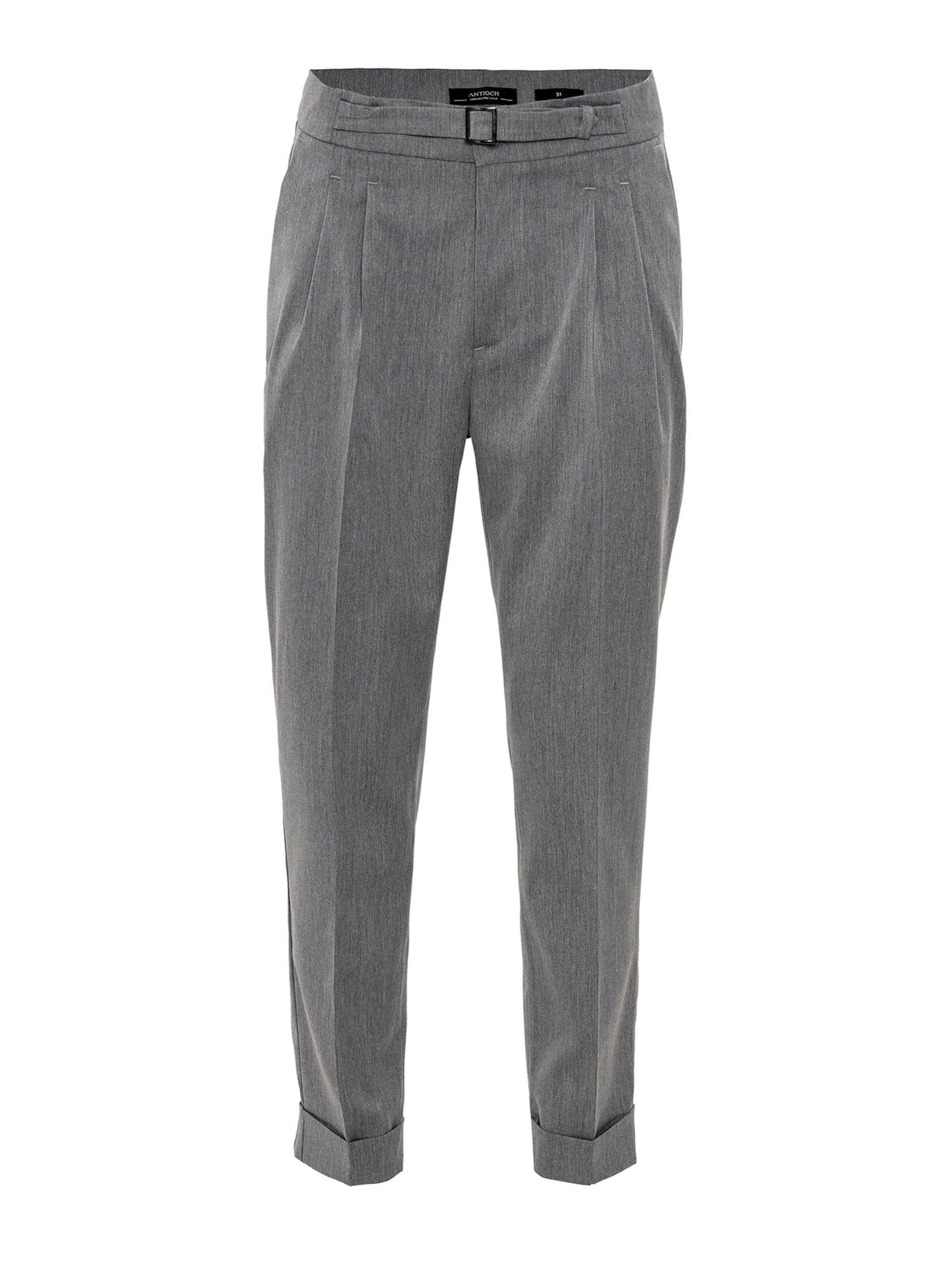 Antioch Обычный Плиссированные брюки в Серый: спереди