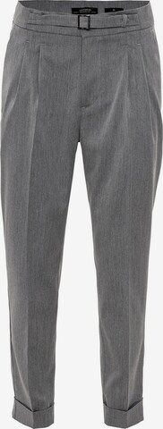 Regular Pantalon à plis Antioch en gris : devant