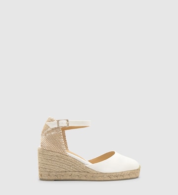 Espadrilles 'Carol' Castañer en blanc : devant