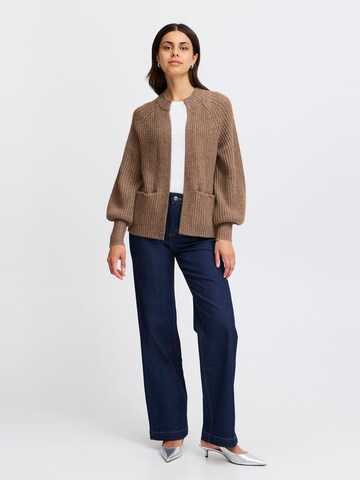 Fransa Knit cardigan in Brown
