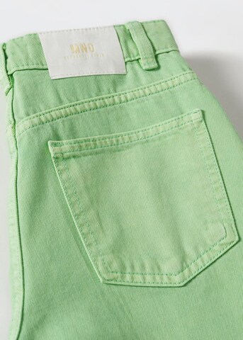 MANGO TEEN Zvonové kalhoty Džíny – zelená