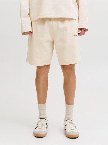 JACK & JONES - Loosefit Pantalón 'JPSTKARL NORREBRO' en beige: frente