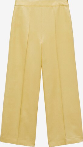 MANGO Wide Leg Hose 'Limone' in Gelb: predná strana