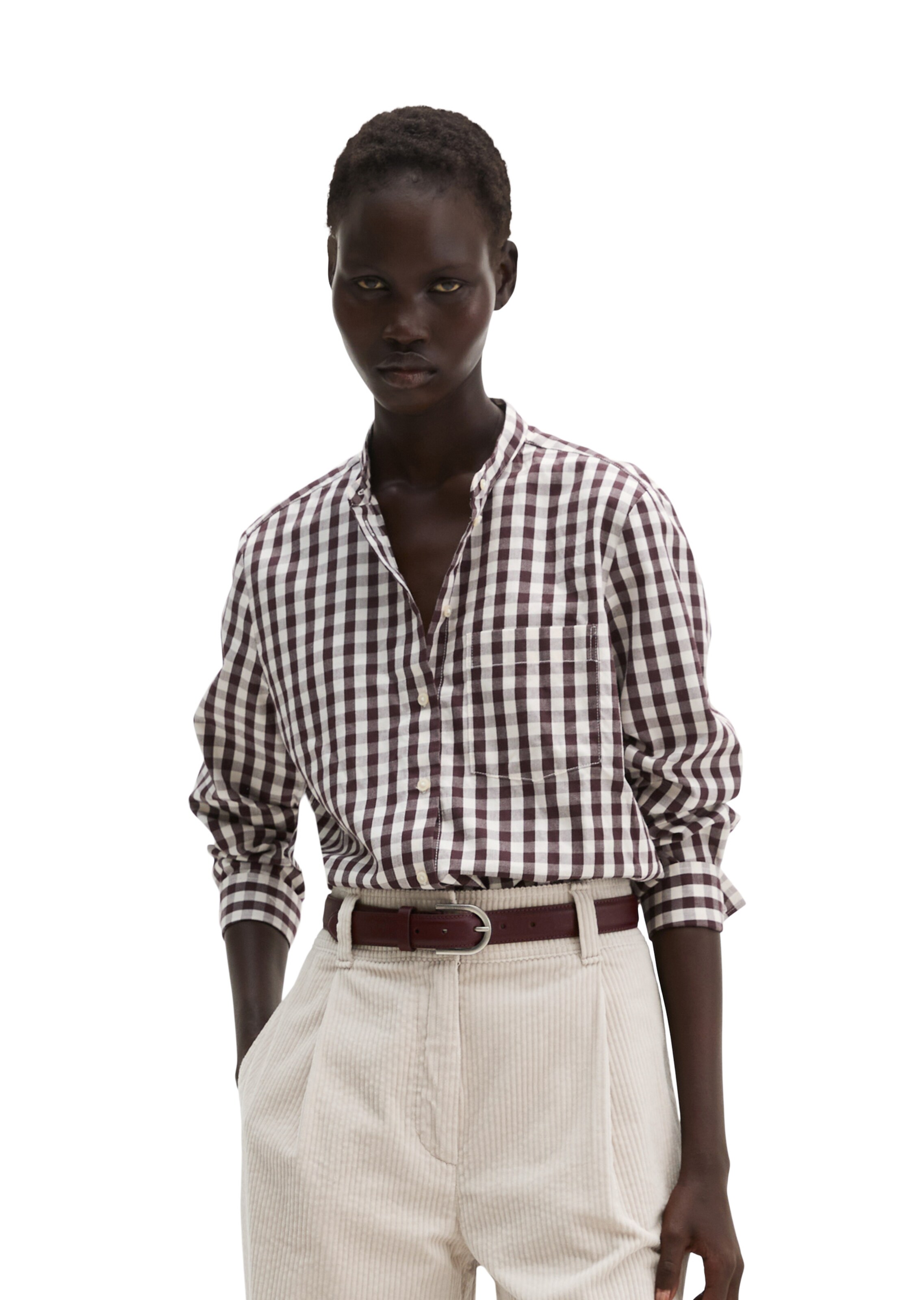Marc O'Polo Bluse in Braun: Vorderseite