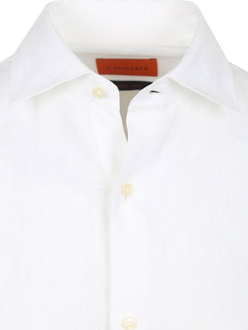 Suitable Comfort fit Button Up Shirt in White