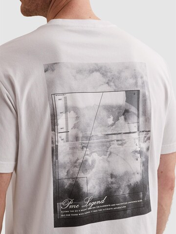 PME Legend Koszulka 'T-shirt with large back artwork' w kolorze biały