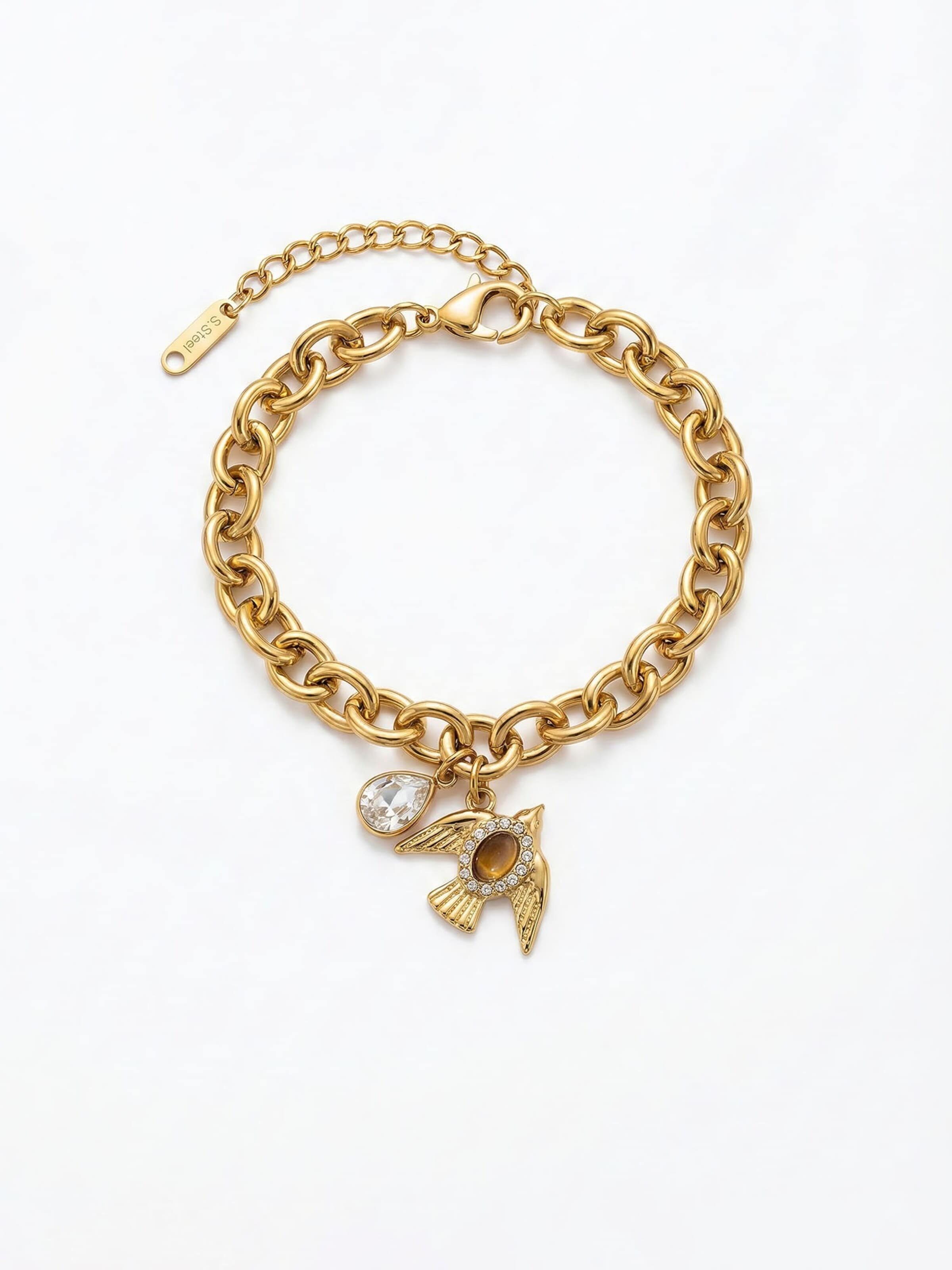 Nemomatheo Bracelet 'Liberté' in Gold: front