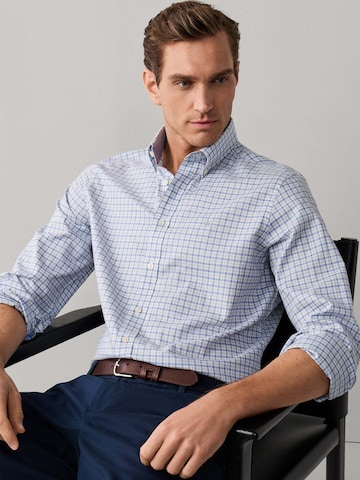 Hackett London Regular Fit Hemd in Blau