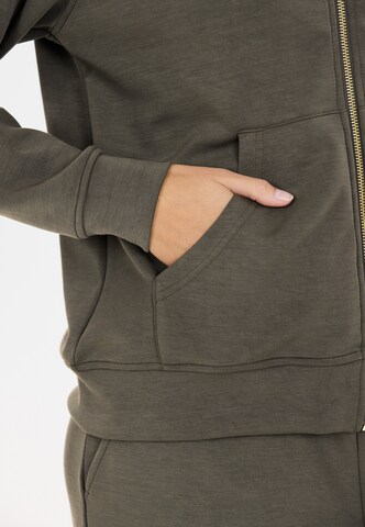 Athlecia Sweatjacke 'Jacey' in Grün