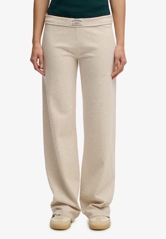 Wide Leg Pantalon de sport Superdry & Co en beige : devant