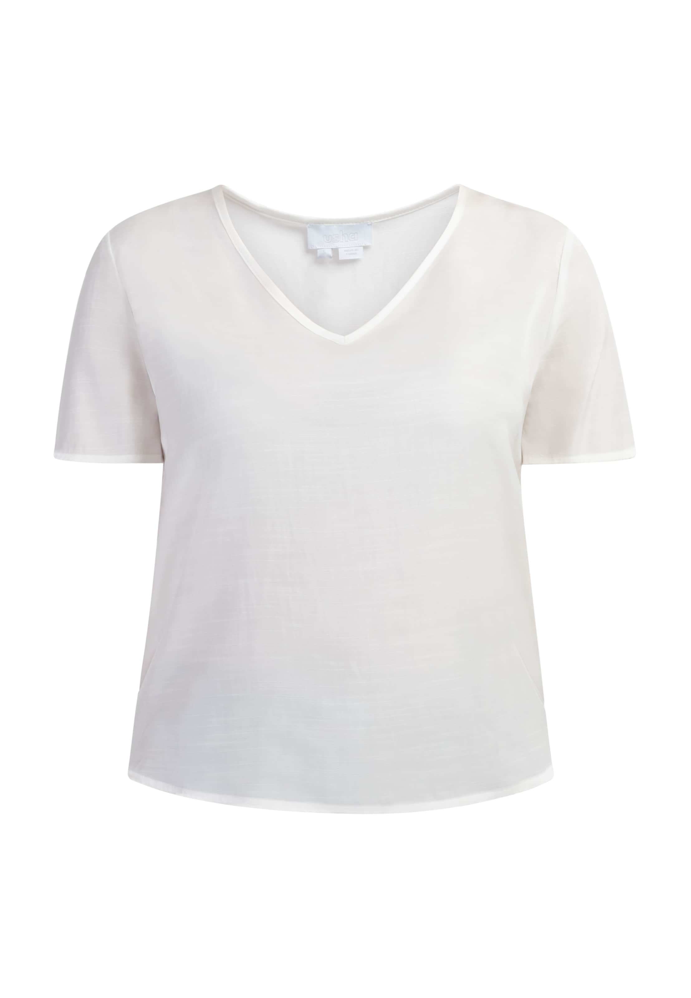usha WHITE LABEL Blouse in White: front
