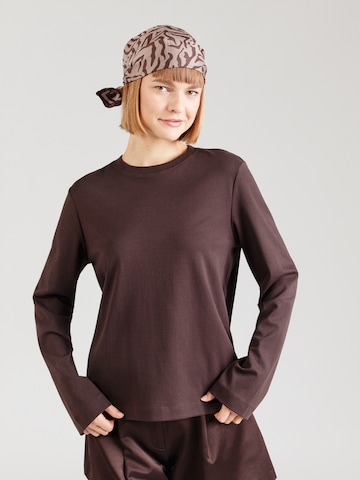 Aware Shirt 'AWNAIMA' in Brown: front