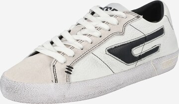 DIESEL - Sapatilhas baixas 'S-Leroji Low' em branco: frente