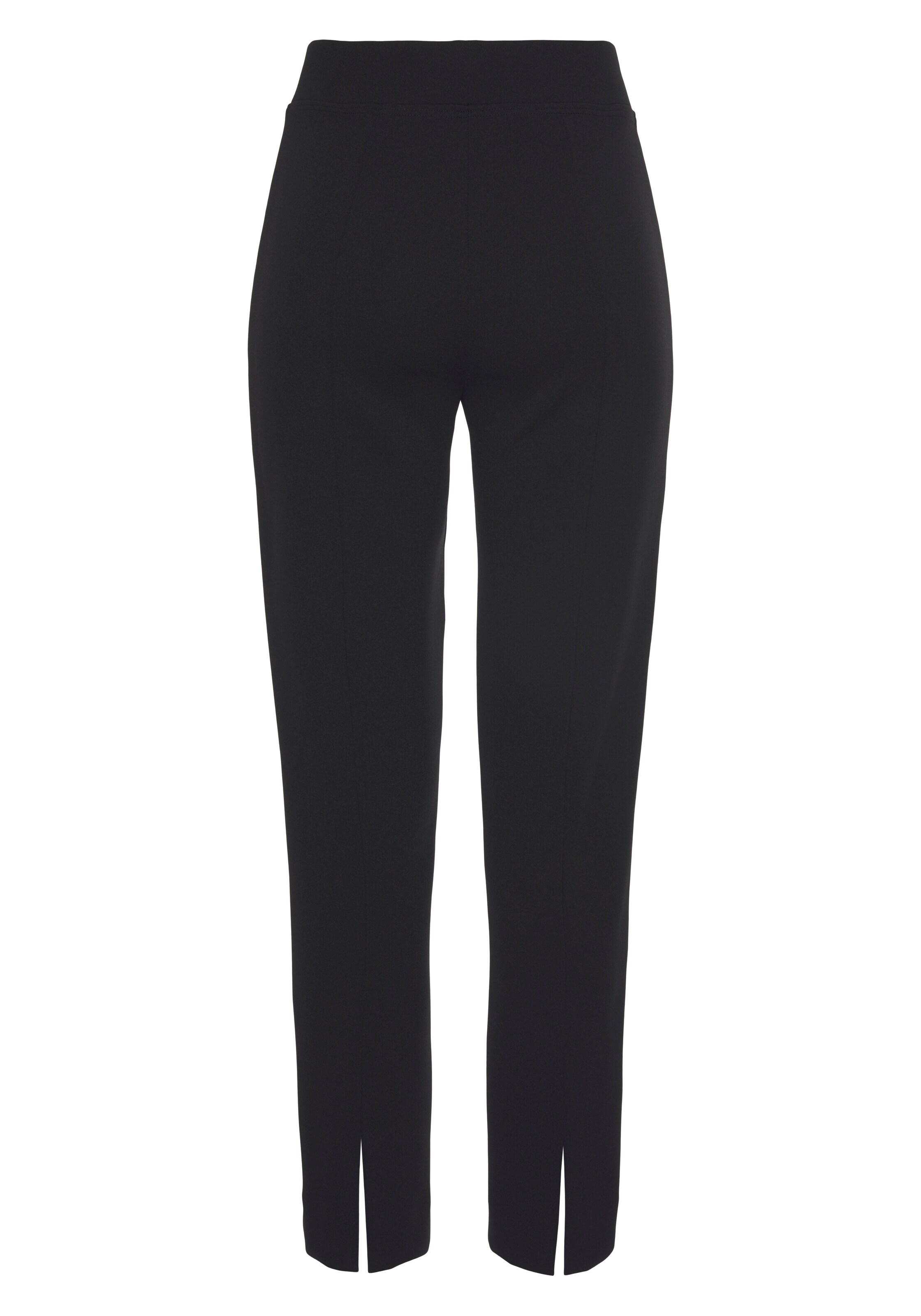 HERMANN LANGE Collection Regular Pleated Pants in Black