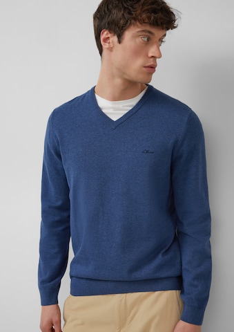 s.Oliver Trui in Blauw: voorkant