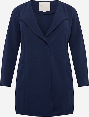 ONLY Carmakoma Between-seasons coat 'BETTY' in Blue: front