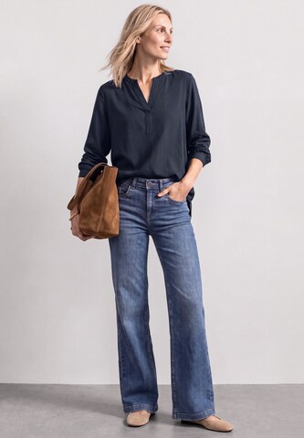 STREET ONE Split Neck Tunika in Blau