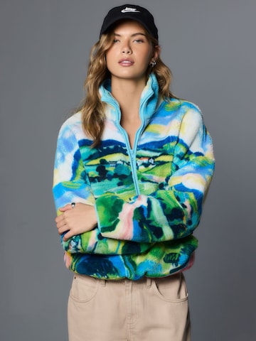Next Fleece jas in Blauw: voorkant